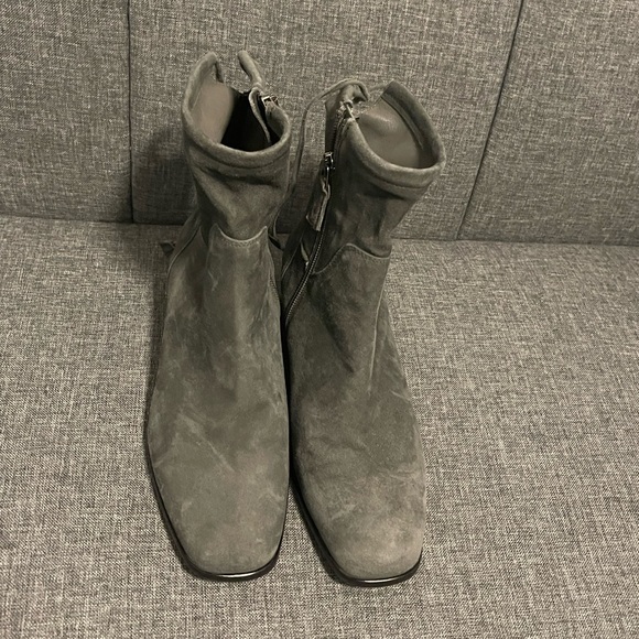 Aquatalia Lisa Weatherproof Suede Slouch Boots - Picture 2 of 9